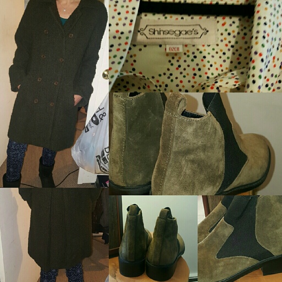 SANDRO WOOL BLEND COAT SIZE 8 FUZZY WARM MEDIUM - Picture 4 of 8